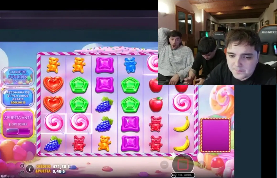 Rakyz durante uno de sus streams de casino